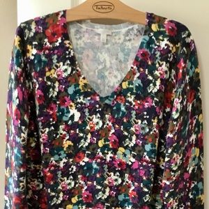 Talbots Vibrant Floral Sweater